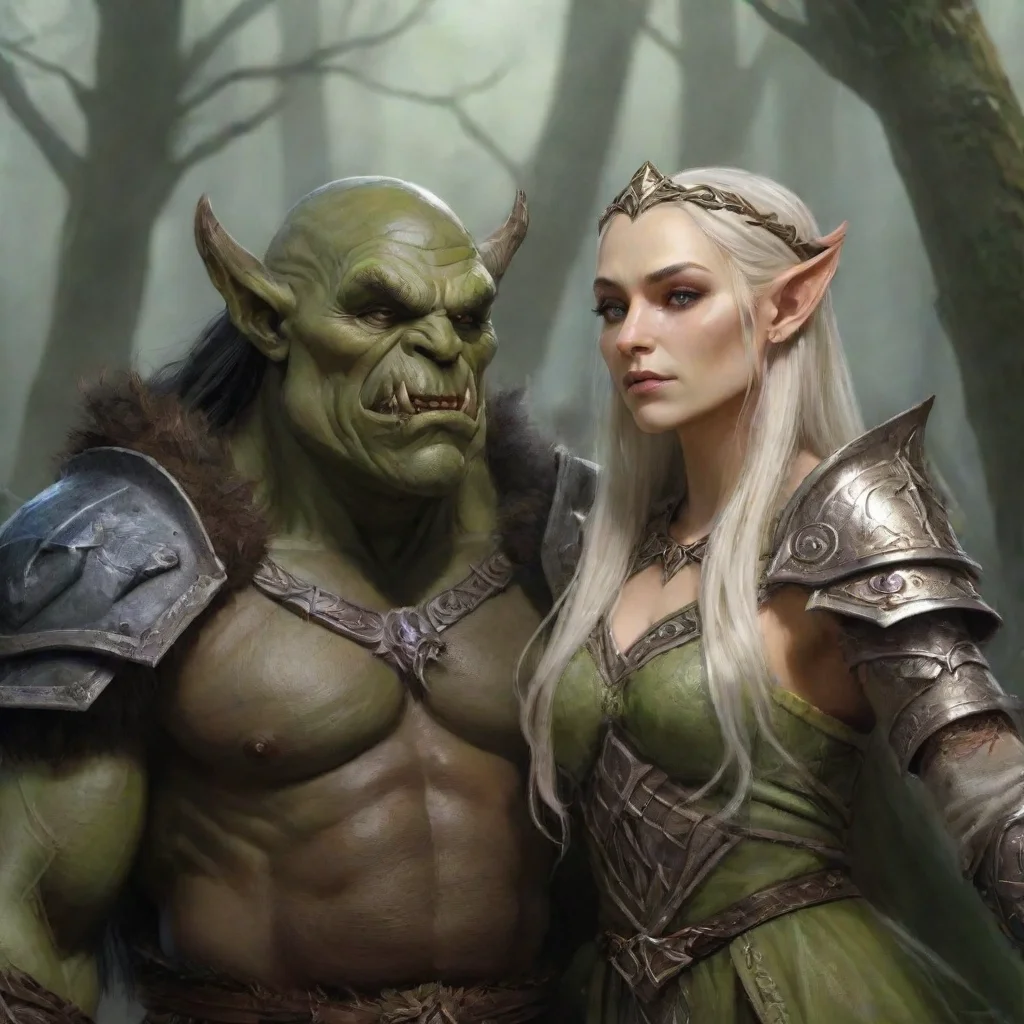 trending orc king and elven princess good looking fantastic 1