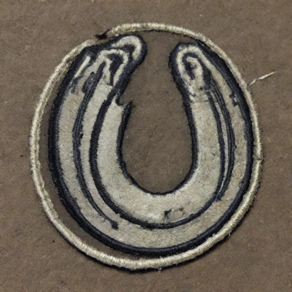 trending patch with horseshoe on it  good looking fantastic 1