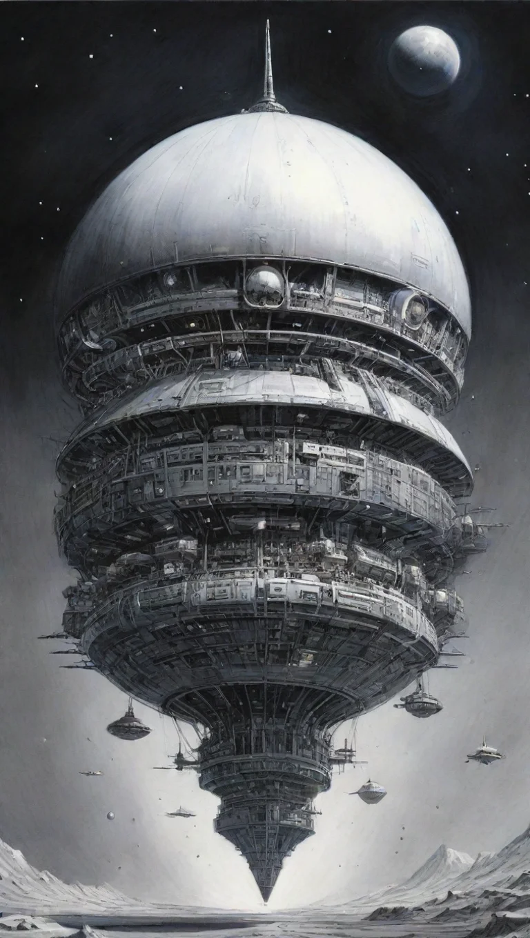 aitrending perry rhodan full spherical spaceship ink good looking fantastic 1 tall