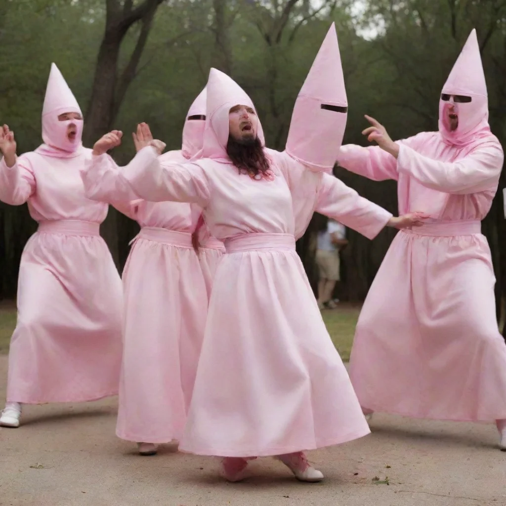 aitrending pink kkk cult dancing good looking fantastic 1