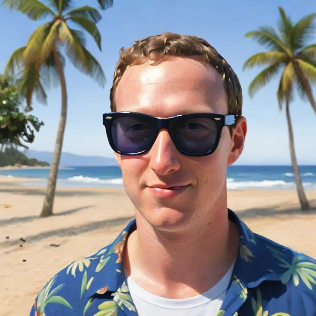 trending pixel art of mark zuckerberg at the beach good looking fantastic 1
