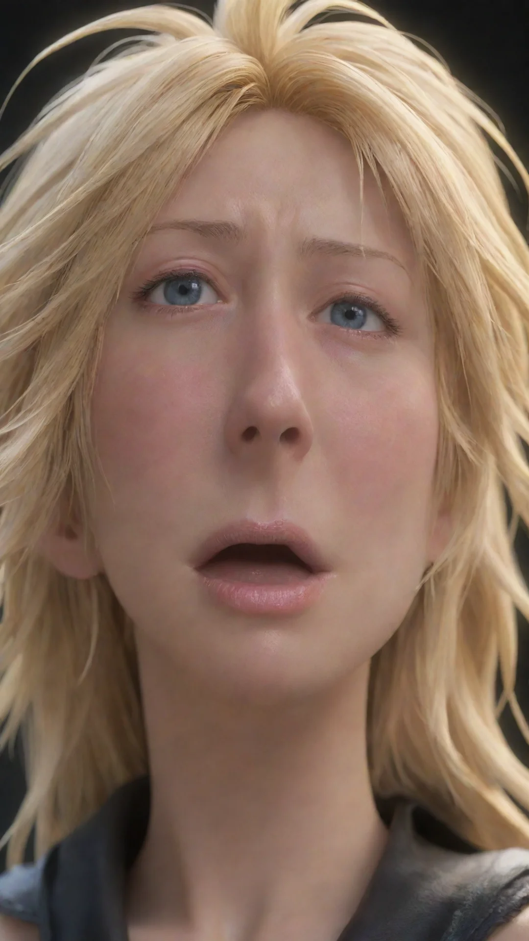 trending portrait of crying public amano5 final fantasy2 artstation pixar render ar 916 good looking fantastic 1 tall
