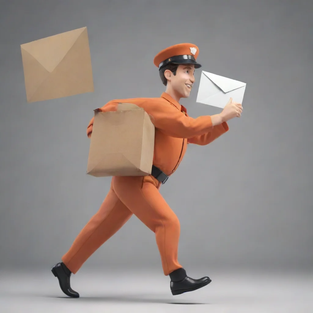aitrending postman running with one mail good looking fantastic 1
