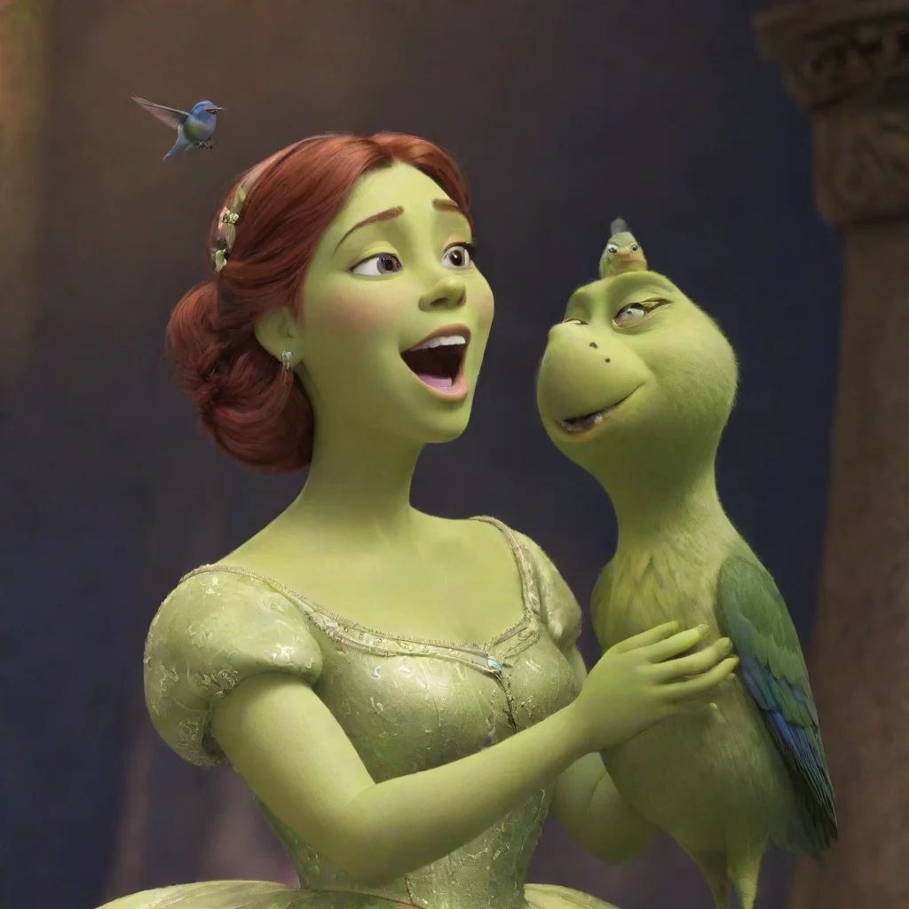 trending princess fiona singing to bird good looking fantastic 1