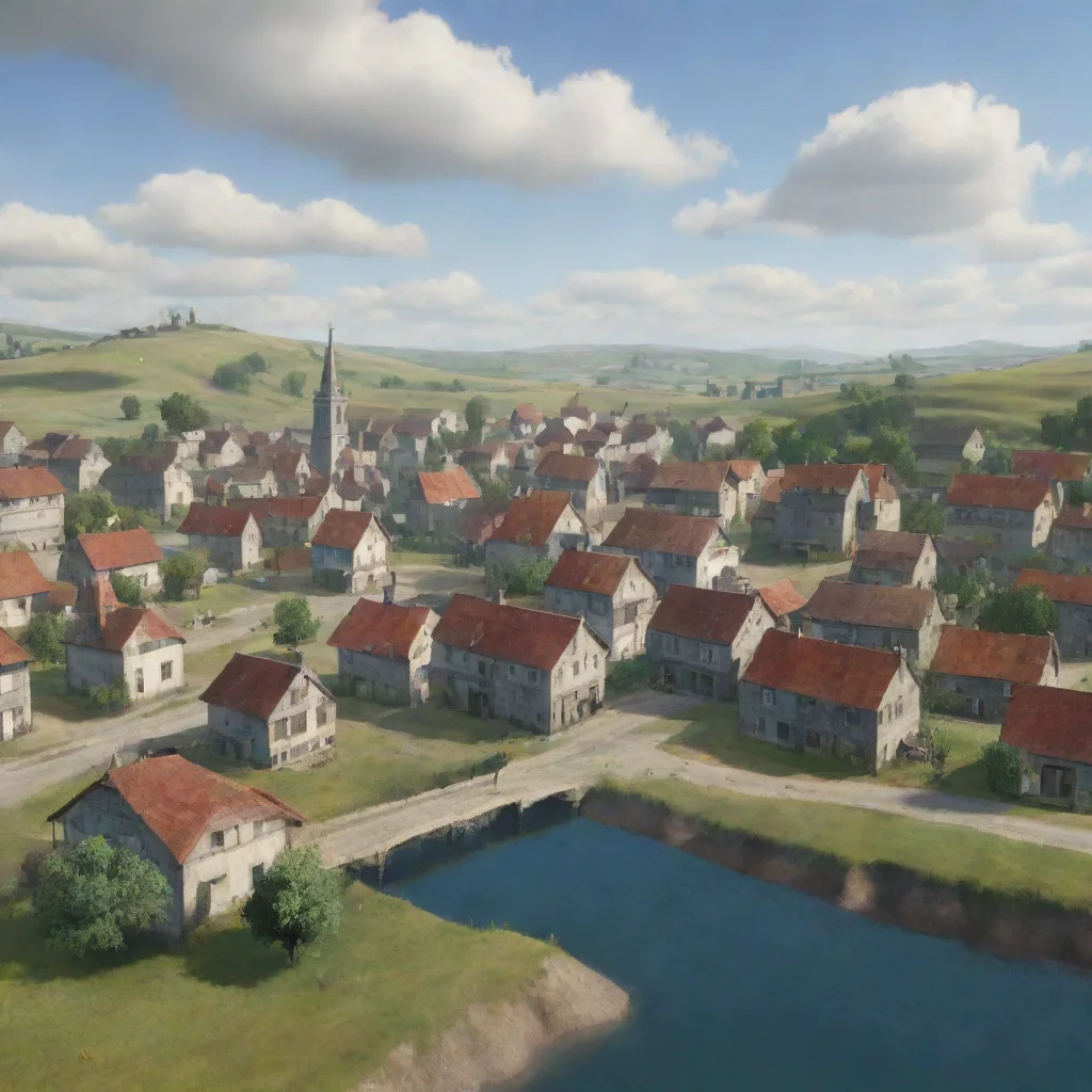 aitrending ps1 landscape of a little town good looking fantastic 1