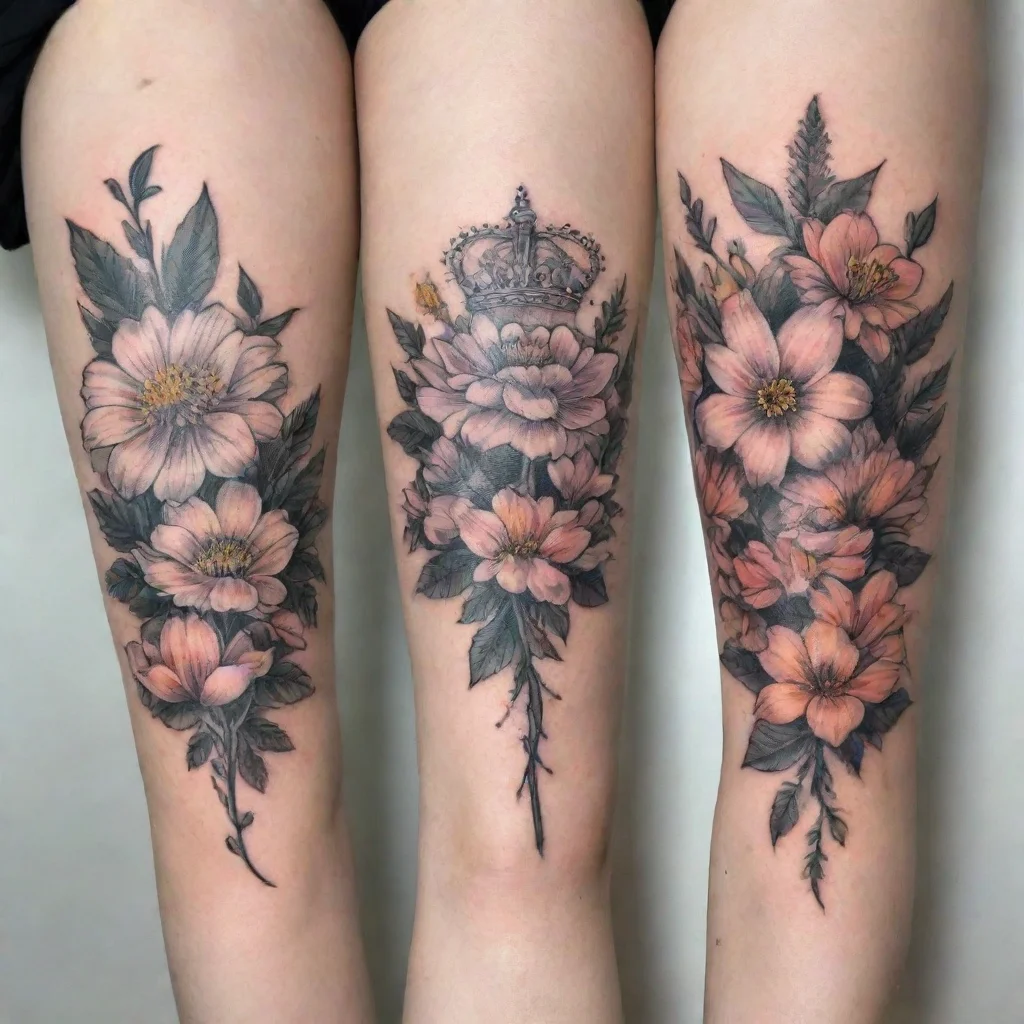 trending queen flowers fine line tattoo good looking fantastic 1