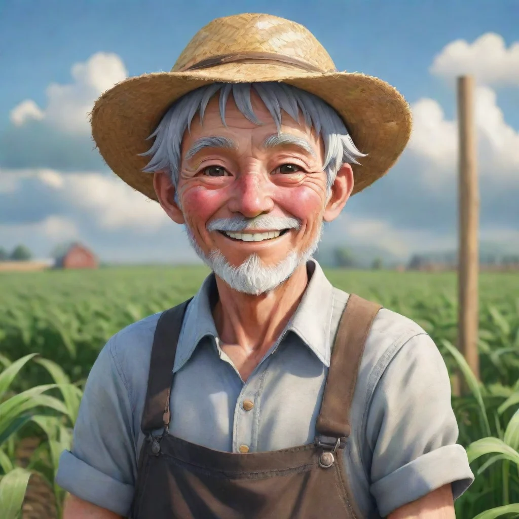 trending realistic anime detailed character farmer happy good looking fantastic 1