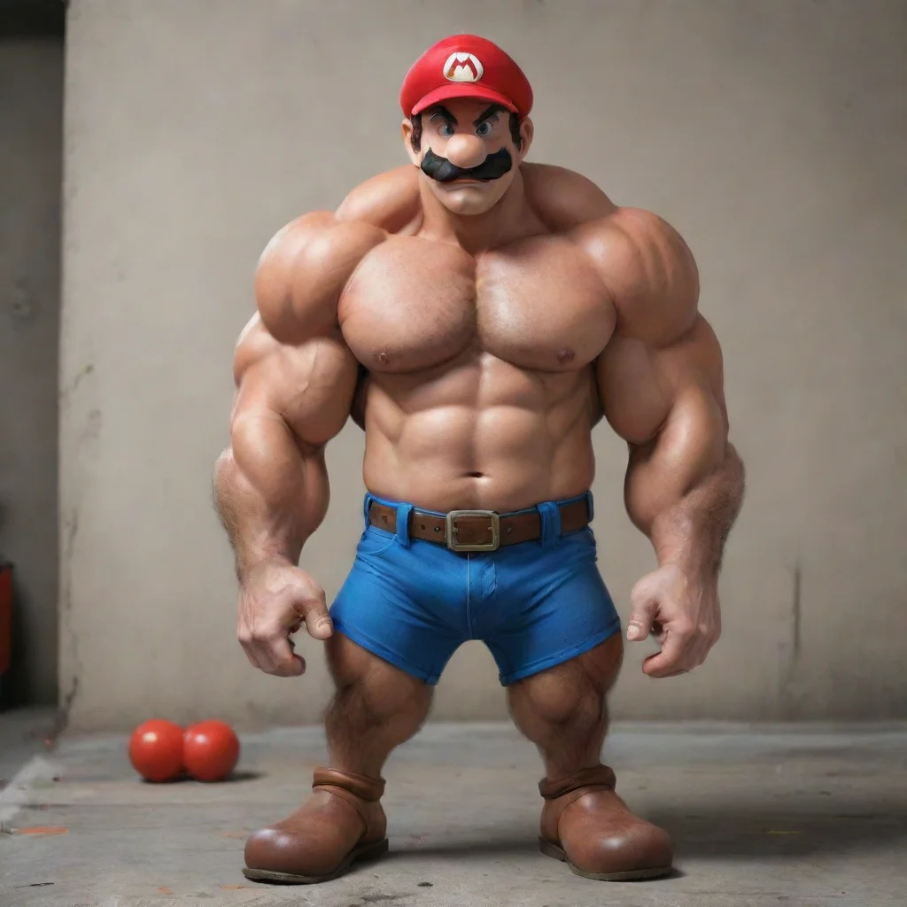 aitrending realistic jacked super mario good looking fantastic 1