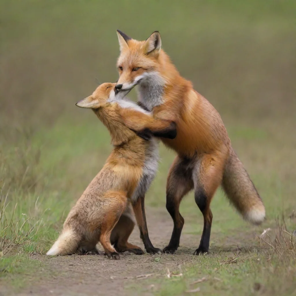 trending red fox merging with human male good looking fantastic 1