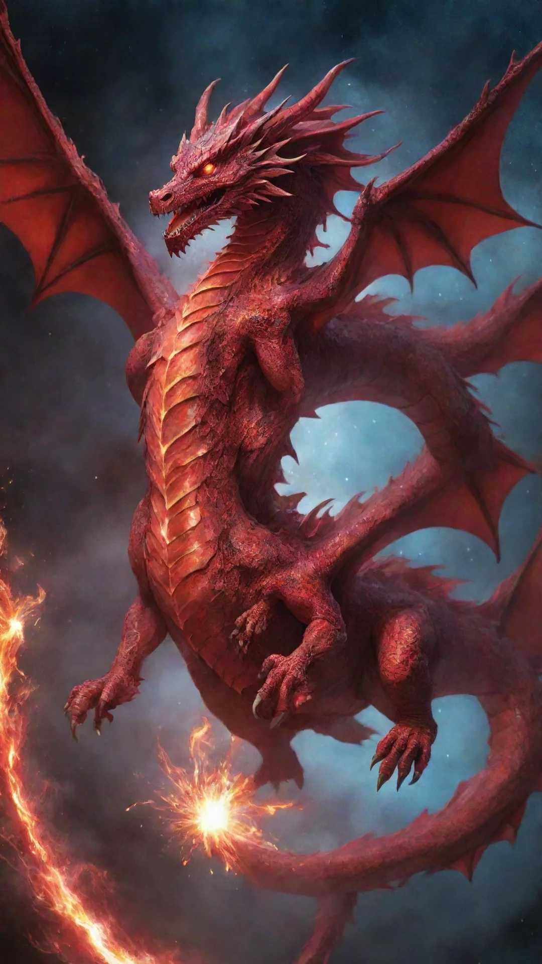 aitrending red supernova dragon good looking fantastic 1 tall