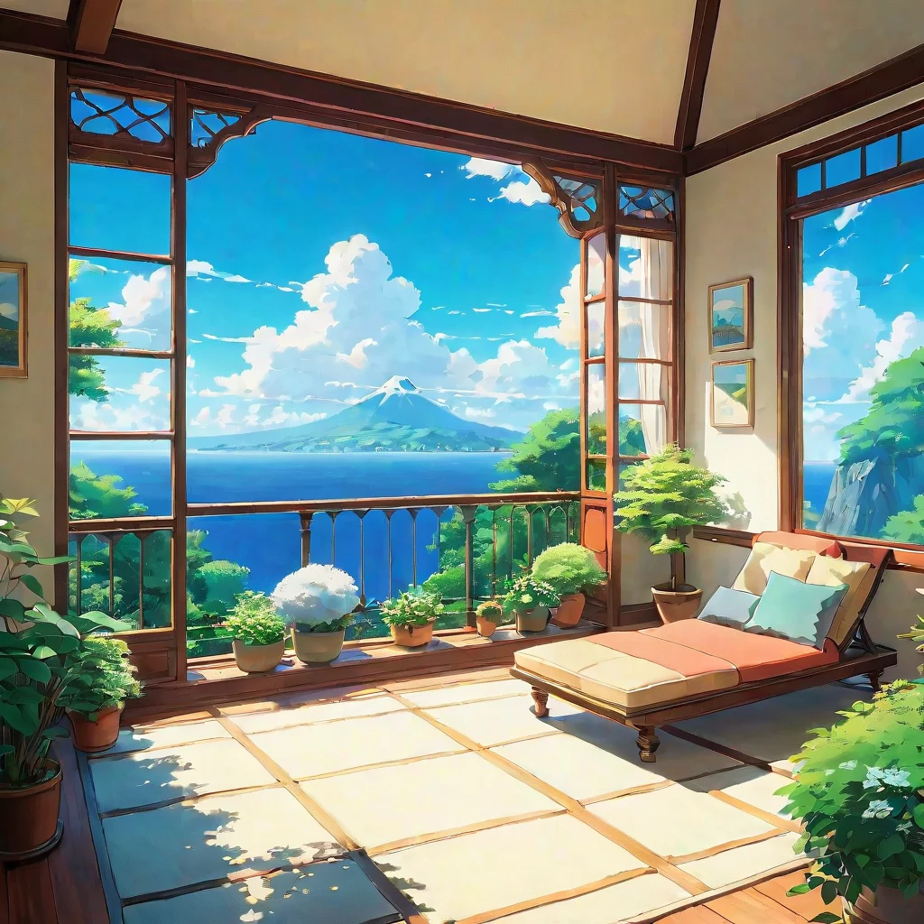 trending relaxing environment studio ghibli calming lowfi calm bright clear crisp sun sky epic nice lovely artistic trending good looking fantastic 1