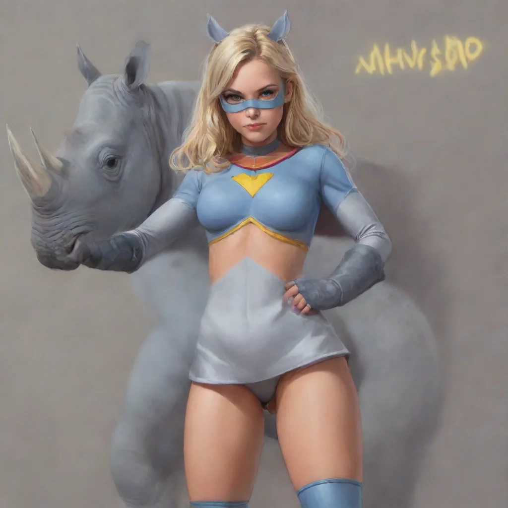 aitrending rhino girl super hero highschool girl good looking fantastic 1