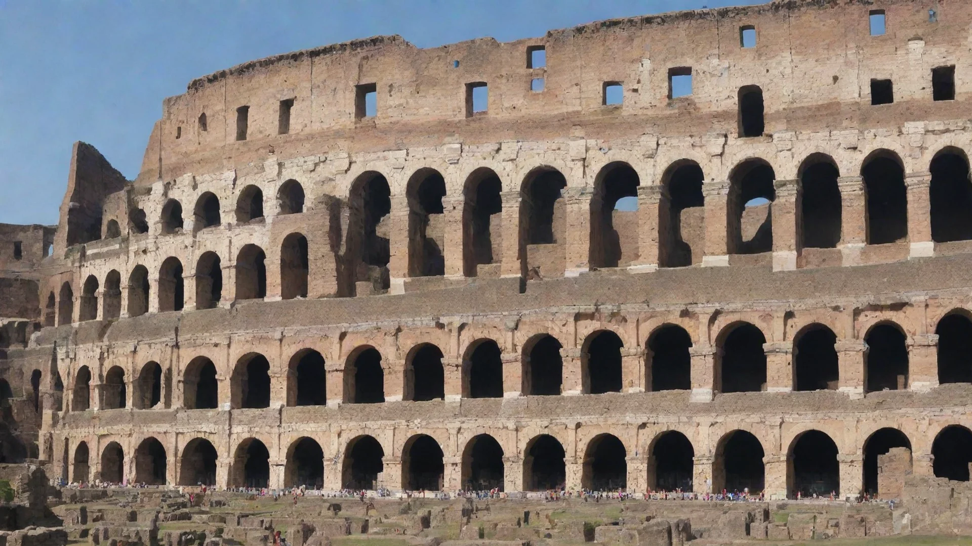 trending roman colloseum arena lovely relaxing lowfi landscape bright crisp colours clear good looking fantastic 1 wide