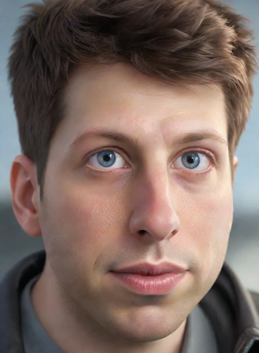 trending sam altman eyes clear epic hd art detailed realistic futuristic serious  good looking fantastic 1 portrait43