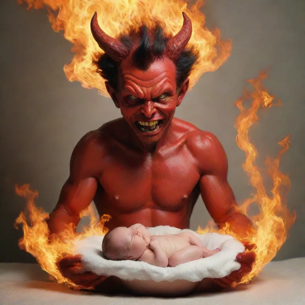 trending satan setting newborn baby on fire good looking fantastic 1