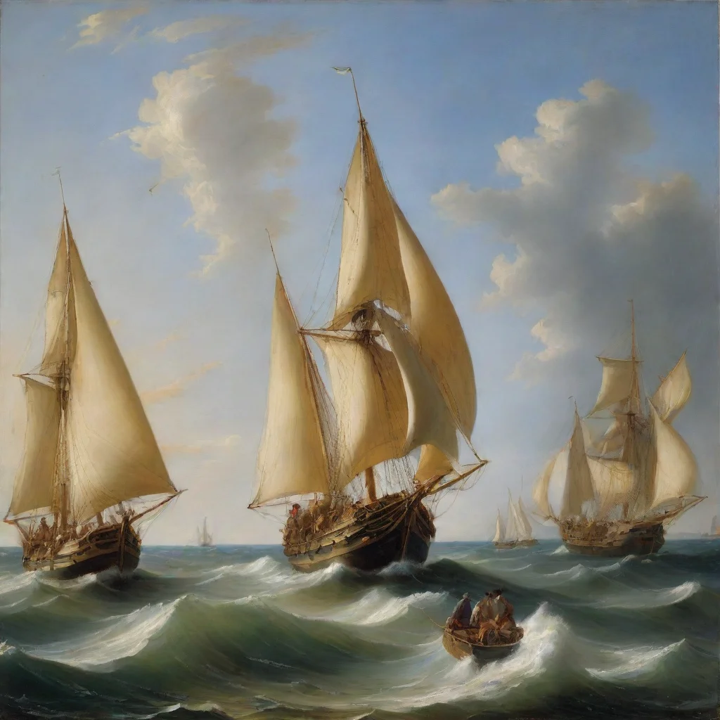aitrending sea with sailboats im stil von gian lorenzo bernini good looking fantastic 1