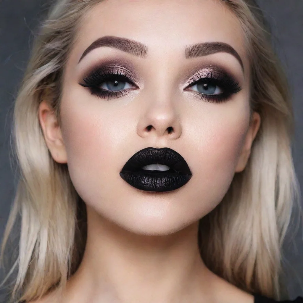 aitrending seductive feminine black lipstick good looking fantastic 1