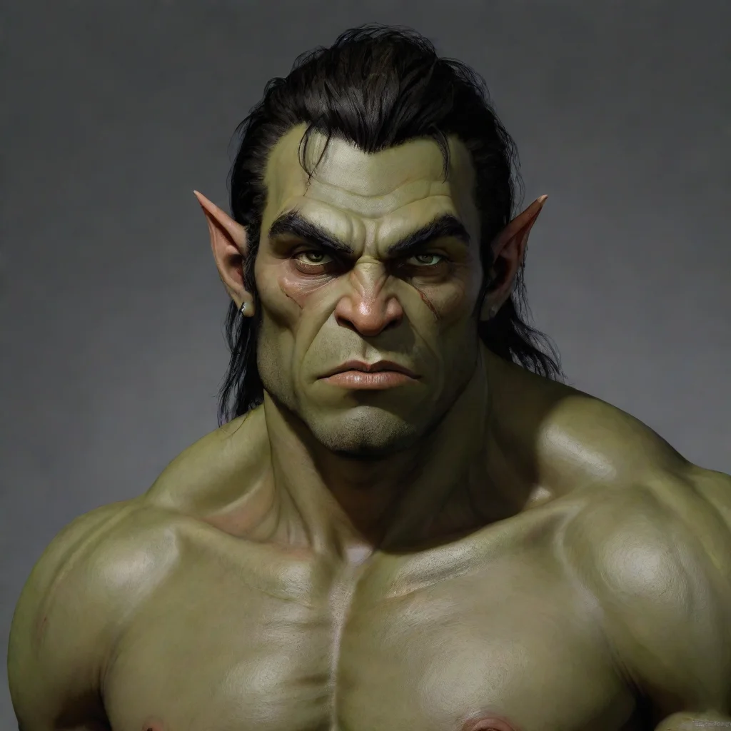 trending seductive half orc male good looking fantastic 1