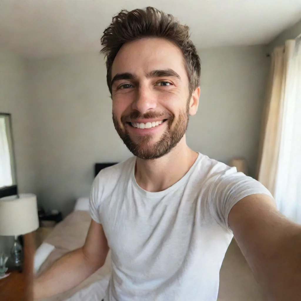 trending selfies of man in his bedroom smile good looking fantastic 1