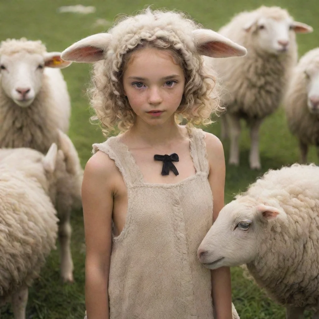 trending sheep girl good looking fantastic 1