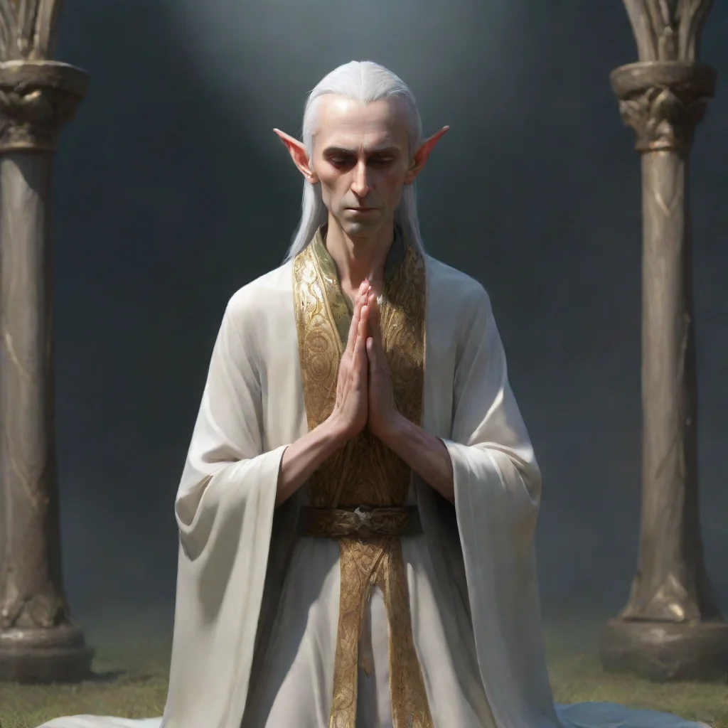 aitrending skinny high elf priest praying good looking fantastic 1