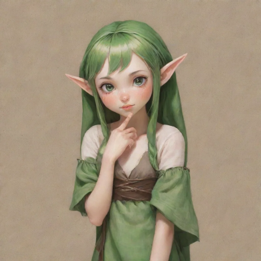 aitrending slave elf girl linen cloth shy good looking fantastic 1