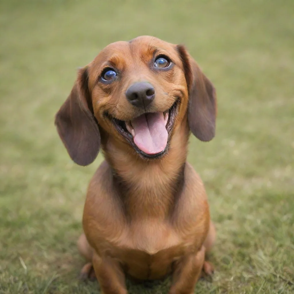 trending smiling brown dachshund good looking fantastic 1