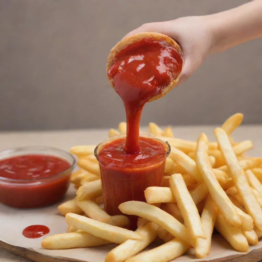 trending sparking ketchup with fries  good looking fantastic 1