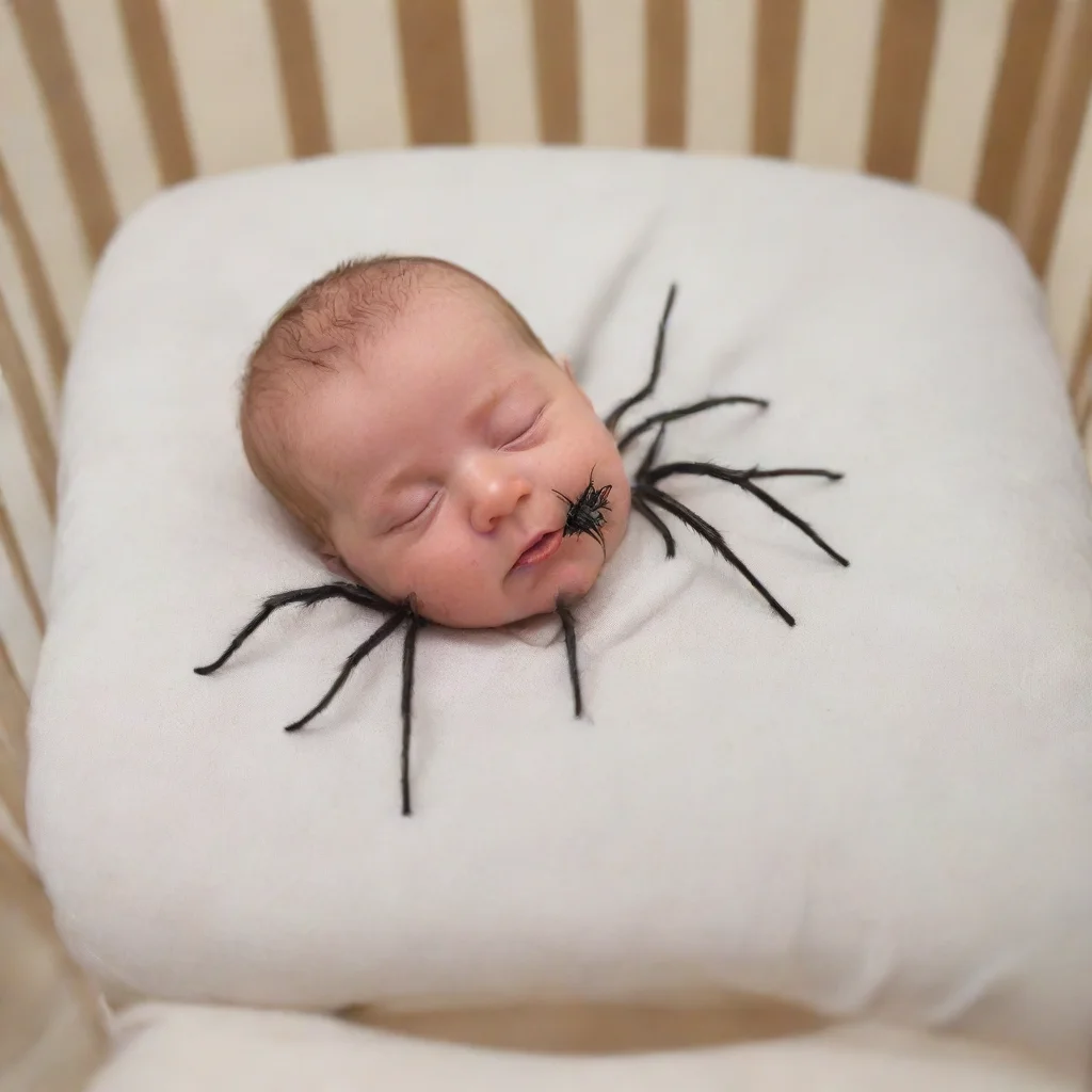 trending spiders crawling on a newborn baby in a cot good looking fantastic 1