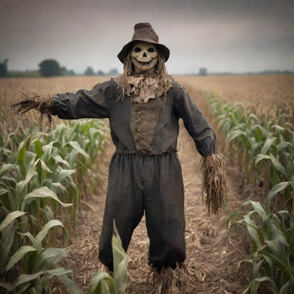 aitrending spooky scarecrow in corn field dark horror 1800 good looking fantastic 1