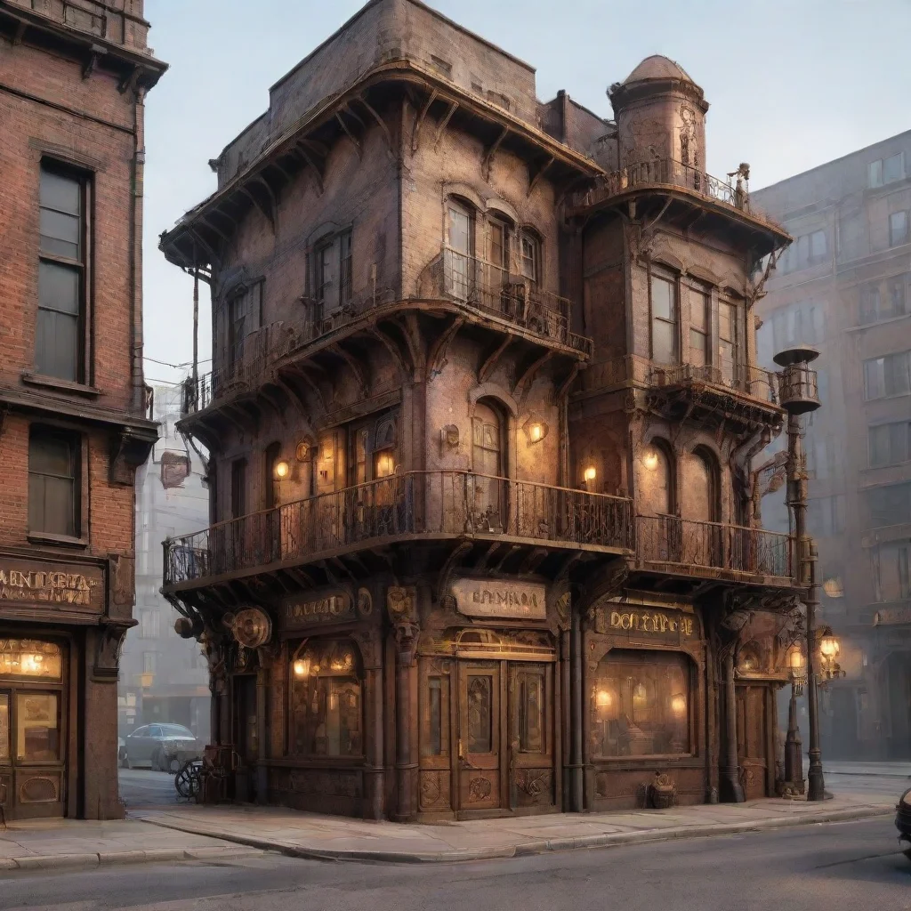 trending steampunk city corner good looking fantastic 1