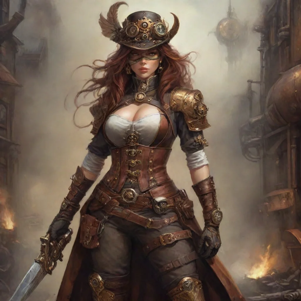 aitrending steampunk warrior fantasy art good looking fantastic 1