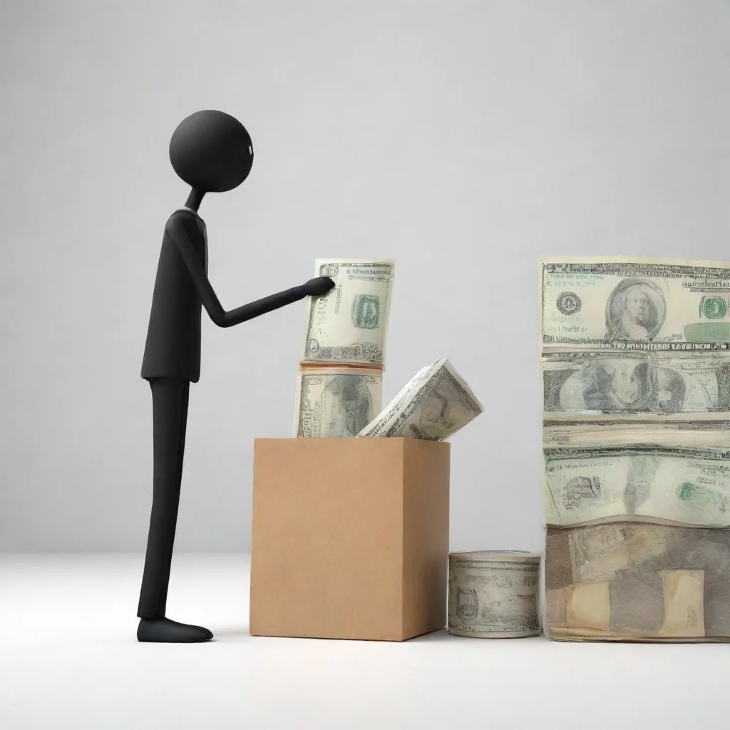 aitrending stickman buying with money good looking fantastic 1