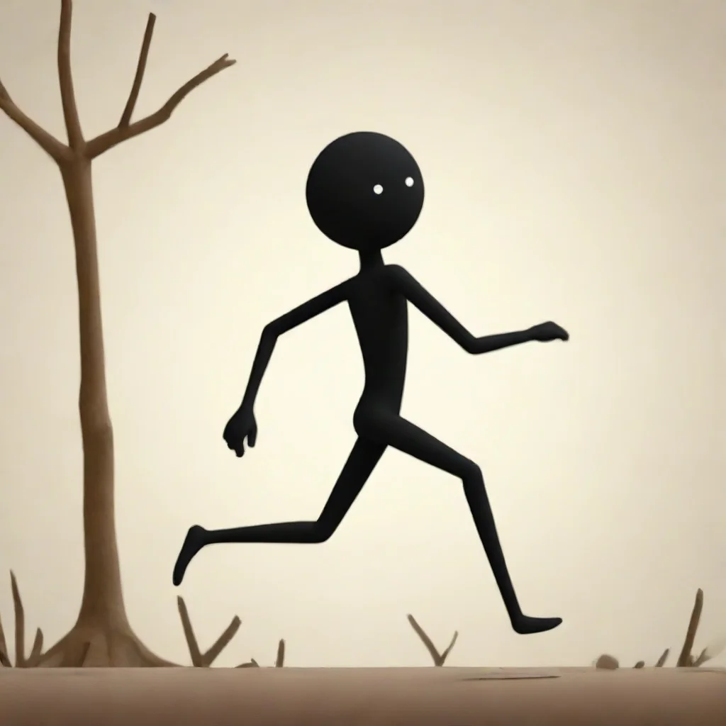 trending stickman running good looking fantastic 1