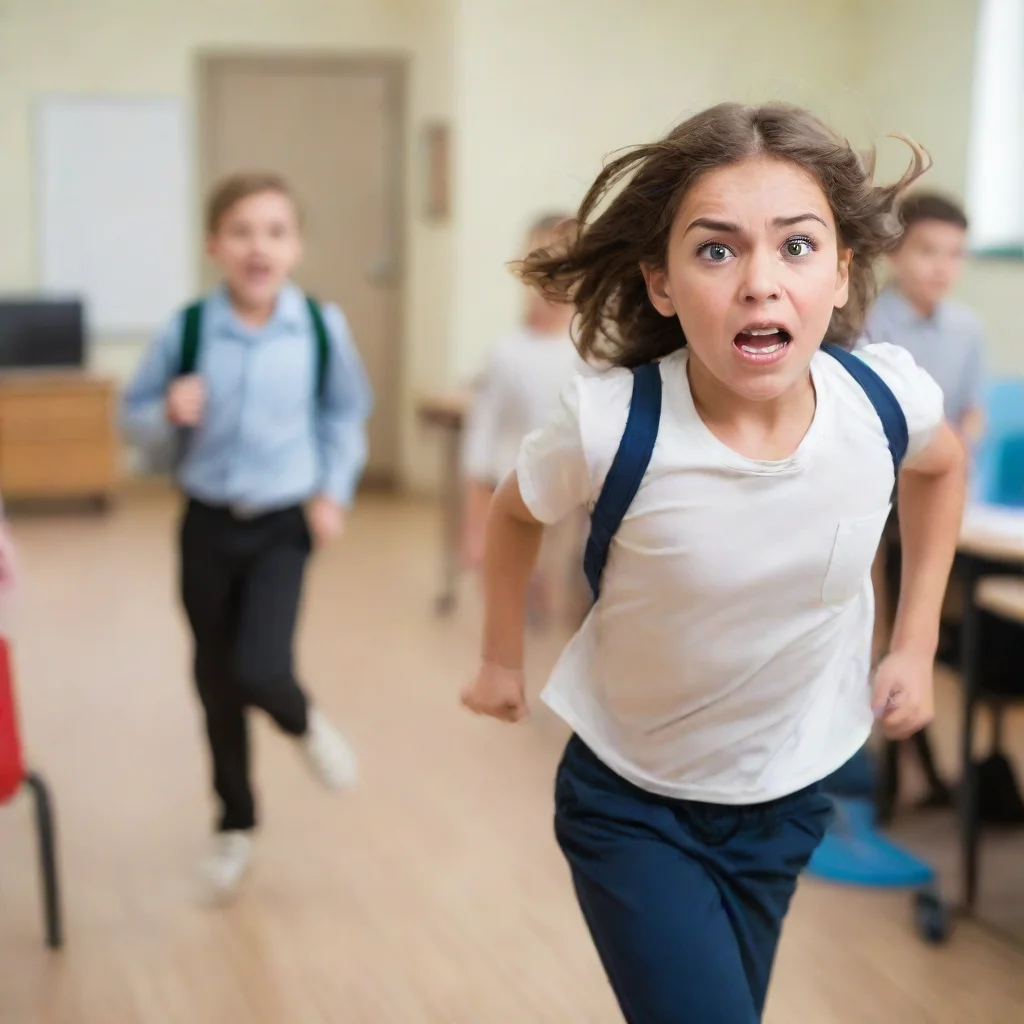 trending student with furious face running at the teacher good looking fantastic 1
