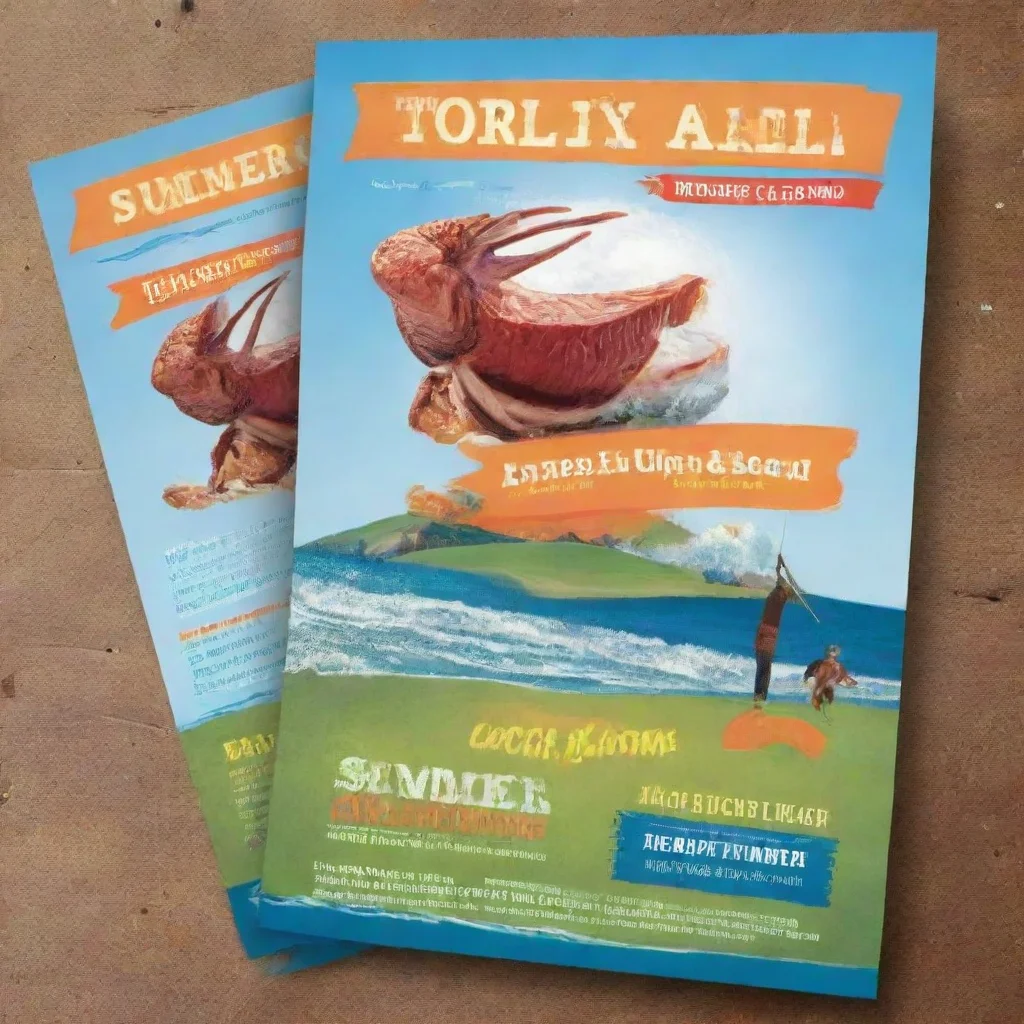 aitrending summer golf camp flyer with surf to turf theme good looking fantastic 1