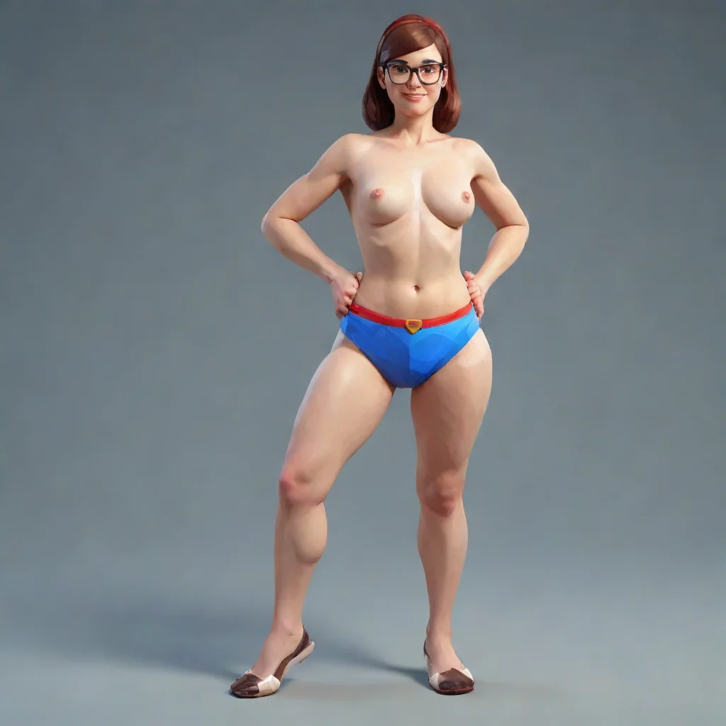 trending super nerd woman wedgie low poly good looking fantastic 1