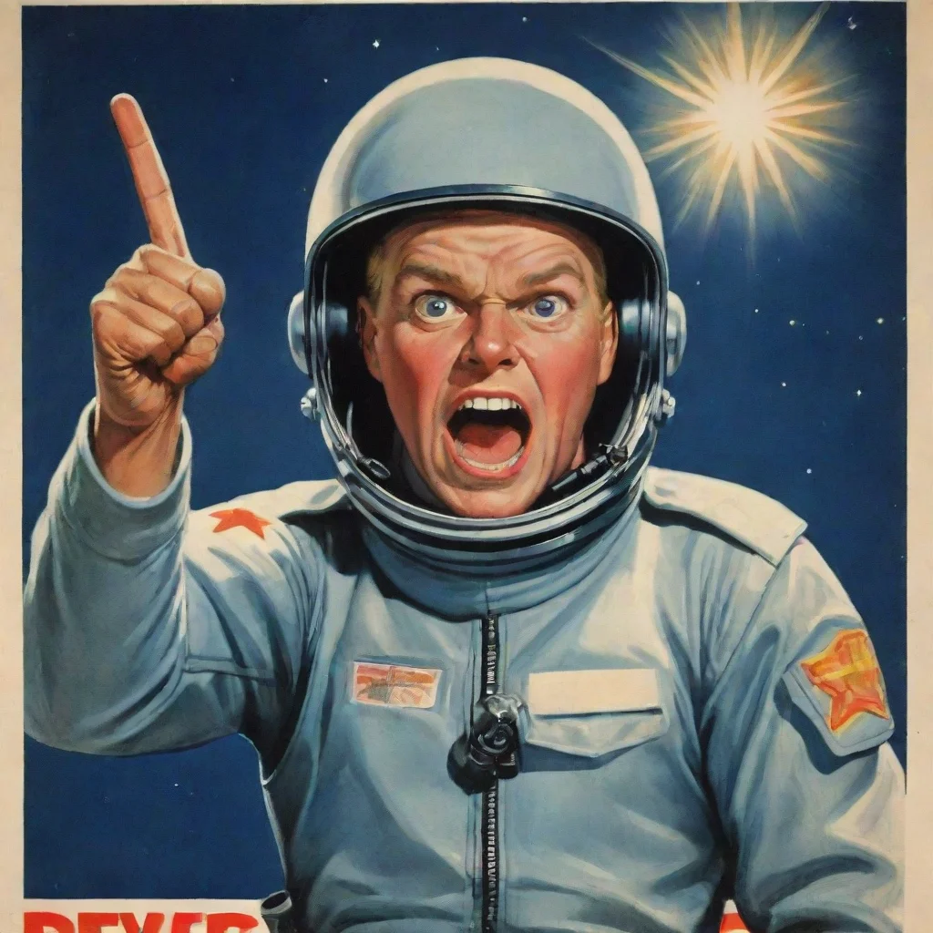 trending swedish space soldier yelling pointing at viewer cartoon propaganda poster hd good looking fantastic 1