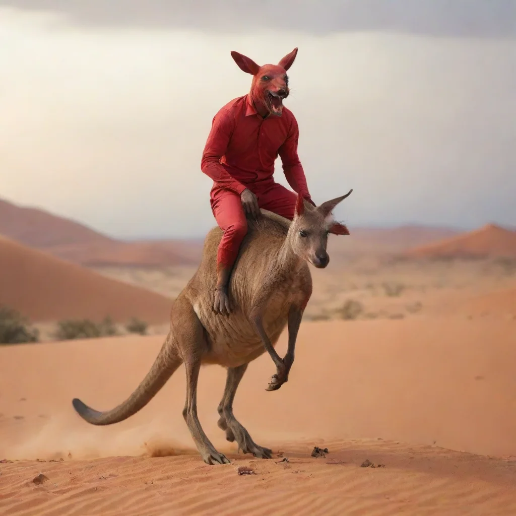 trending the devil riding a kangaroo in the desert good looking fantastic 1