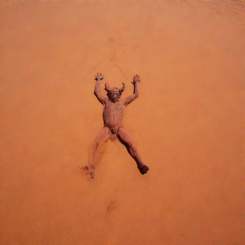 aitrending the devil sunbaking on red sand good looking fantastic 1