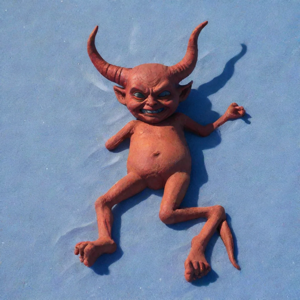 aitrending the devil with no horns sunbaking on blue sand good looking fantastic 1
