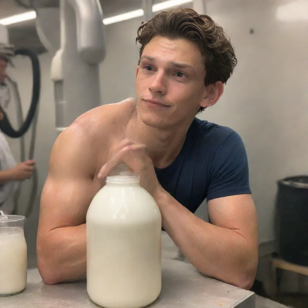 trending tom holland getting milked art good looking fantastic 1