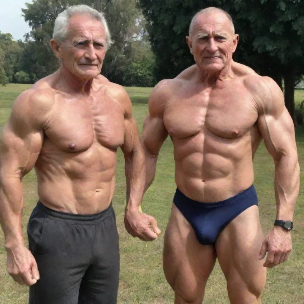trending two ola man in 80y old.l extreme muscle size good looking fantastic 1