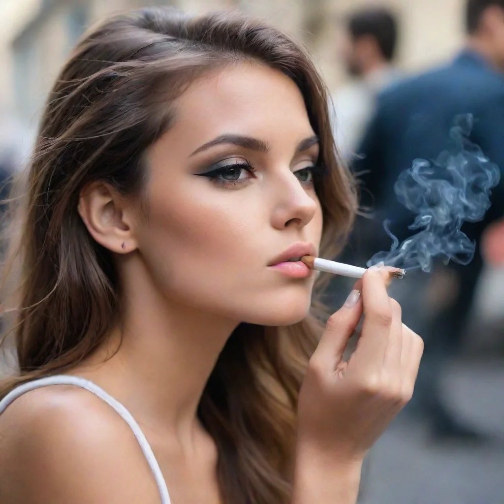 trending une fille qui fume une cigarette good looking fantastic 1