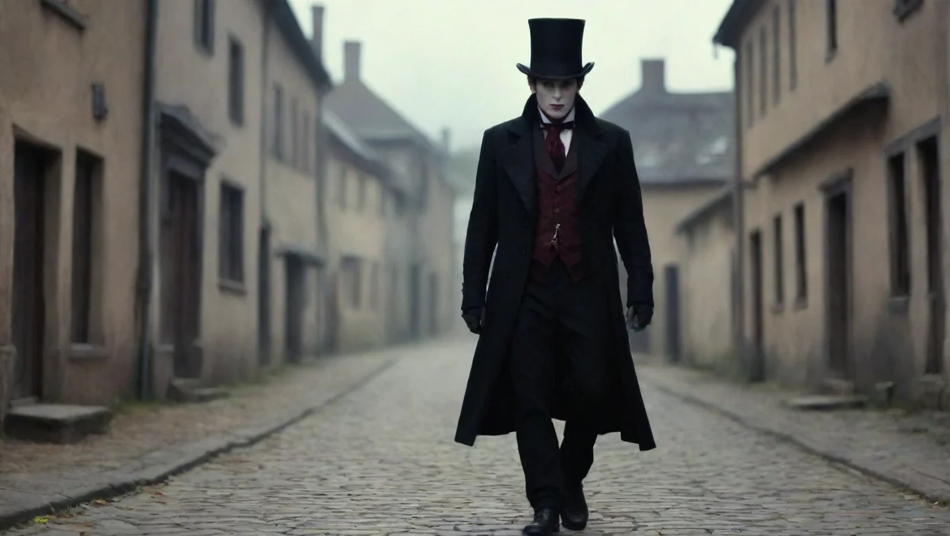 trending vampire top hat walking in old 1800 town holding a cane hd good looking fantastic 1 widescreen