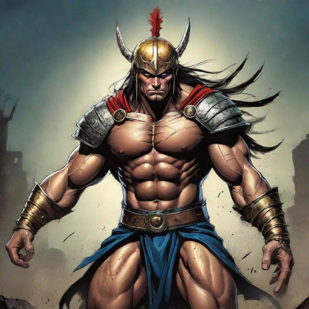 aitrending warrior comic book digital art hd styled good looking fantastic 1