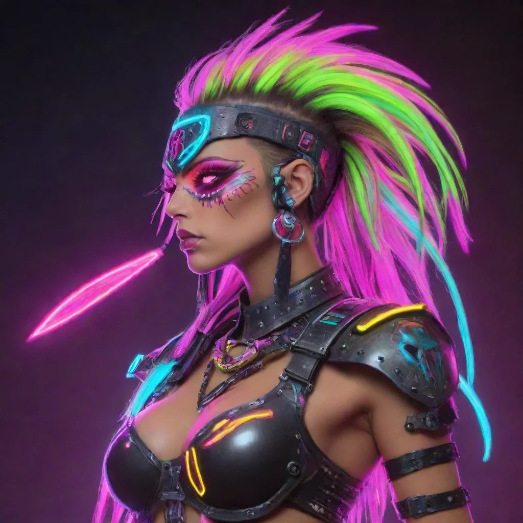 trending warrior neon punk good looking fantastic 1