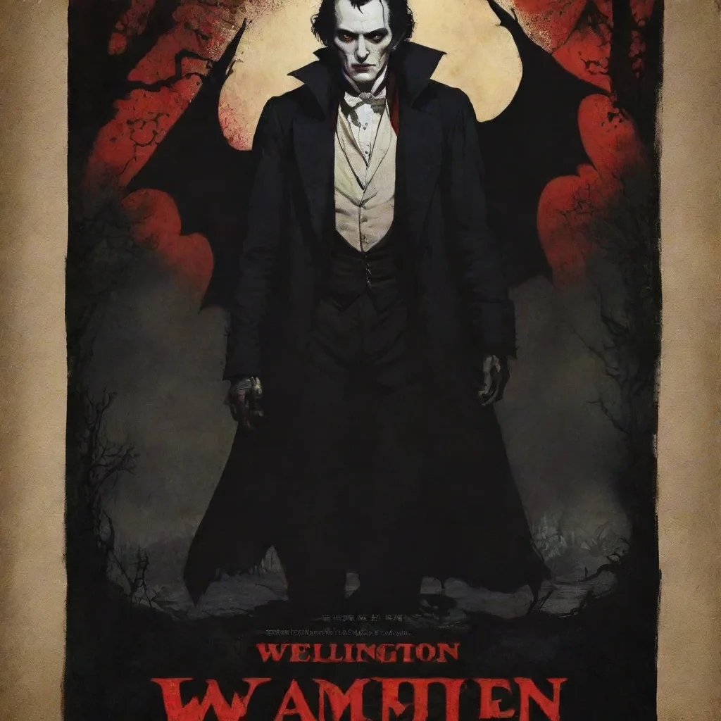 trending wellington vampire   movie film poster hd anime ghibli dark 1800s horror film poster wide  good looking fantastic 1