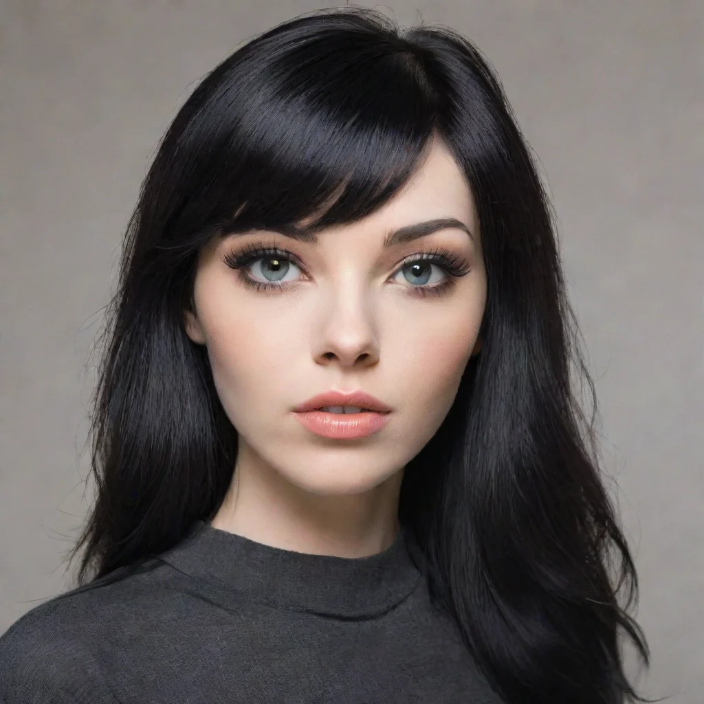 trending white skinned black hair  good looking fantastic 1