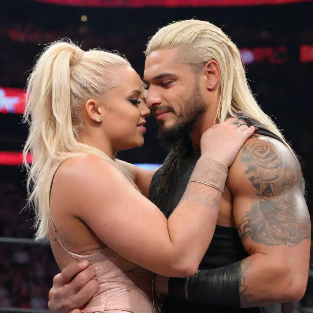 aitrending wwe superstar liv morgan hugging roman reigns good looking fantastic 1